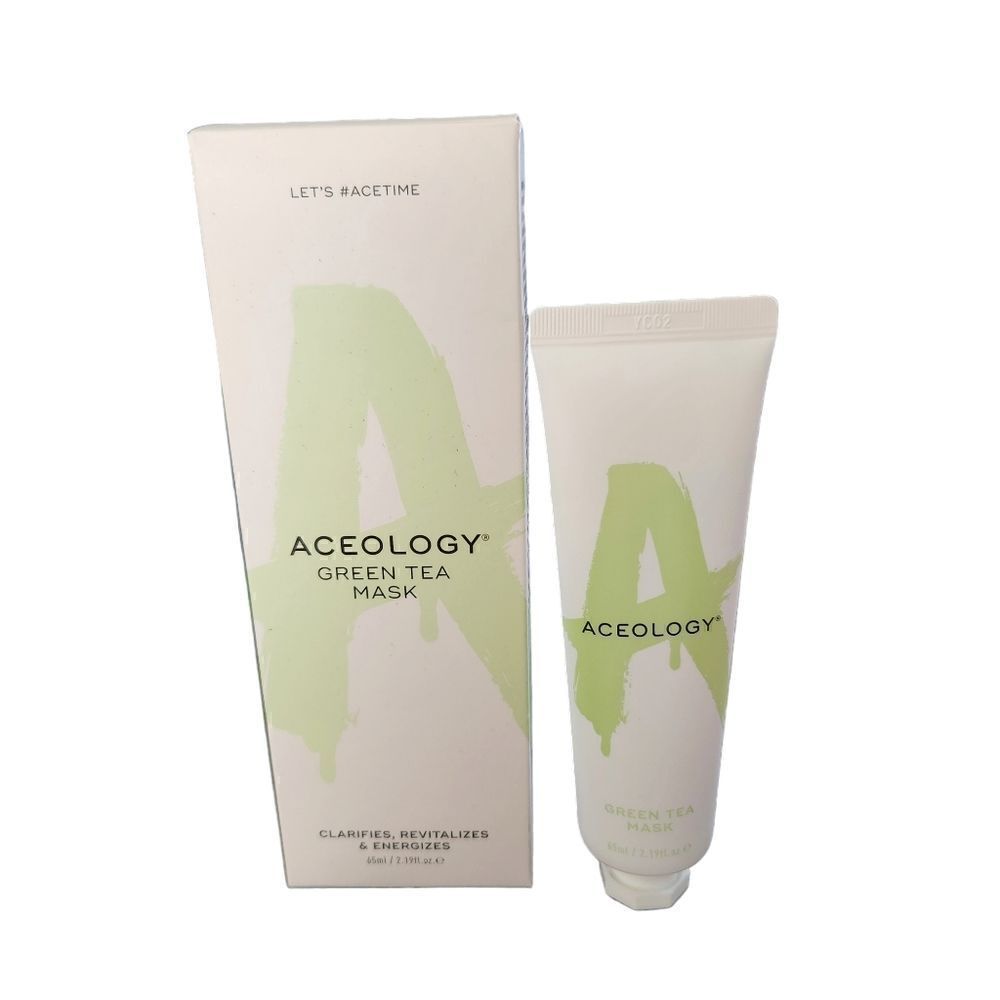 Aceology Green Tea Mask Clarifies, Revitalizing and Energizing 2.19 fl.oz